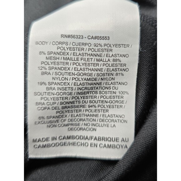 Nike Women’s Size XL Black Dri-FIT Racerback Tank Top Built-In Shelf Bra - Picture 4 of 9